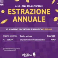 Lotteria degli Scontrini 2023: assegnato premio annuale da 5 milioni di euro.